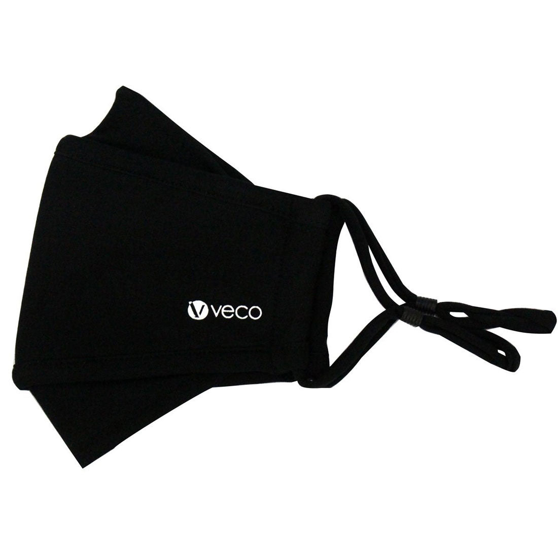 Washable Face Mask 3 layer Antifog & Antimicrobial cloth Black Kakkadu