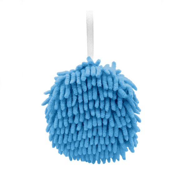 Blue POM POM Multi Purpose Cleaning Cloth/hand towel made from microfiber Chenille
