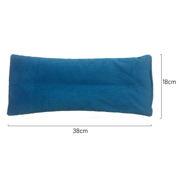 Measurements of Blue corduroy Relieve Silicone Heat Pack made with silica beads