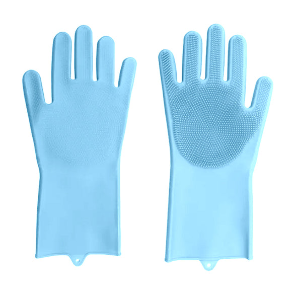Brampton Drive Dish Washing Gloves <br>Perfect for Kitchen & Bathroom Cleaning <br>Blue