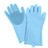 Furzone Blue Silicone Pet Grooming Gloves