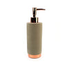 Classica Soap Dispenser Natural Concrete with Rose Gold pump and base