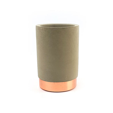 Classica tumbler Natural Concrete with Rose Gold base