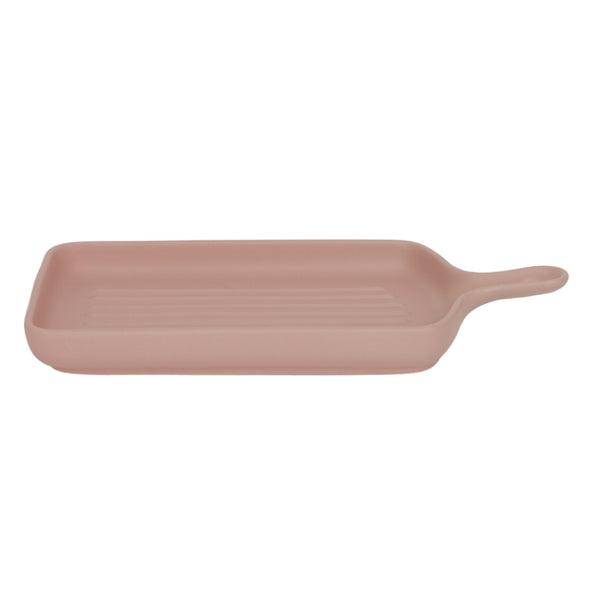 Classica Rectangular Pink Paddle Ceramic Serving Plate