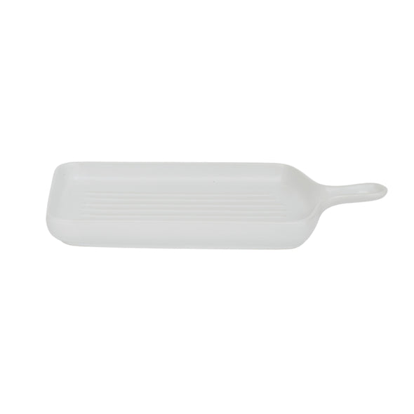 Classica Rectangular white Paddle Ceramic Serving Plate