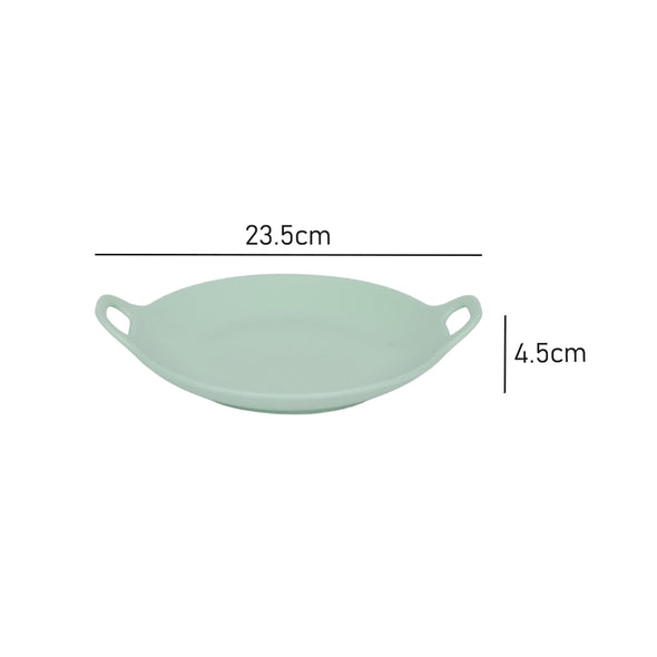 Measurements of Classica Mint Round Ceramic Serving Plate