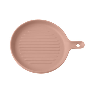 Classica Pink Round Paddle Ceramic Serving Grill Plate