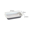 Measurements of ILAG non stick small loaf pan Silver on the inside & Black on the outside