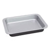 ILAG non stick Small Rectangular Roaster Pan Silver on the inside & Black on the outside