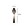 Measurements of Coffee Culture Stainless steel Coffee Spoon with Black Engraved Design