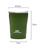 Measurements of Coffee Culture Military green Stainless Steel Double Wall Reuseable Travel Cup 350ml