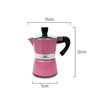 Measurements of Coffee Culture pink stove top coffee maker 1 espresso cup
