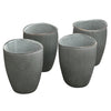 Coffee Culture set of 4 Coffee and Tea Cup Reactive Stone Stripe 280ml