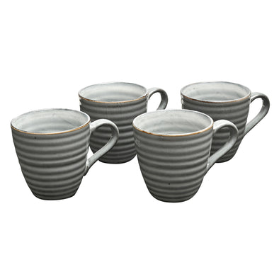 Coffee Culture set of 4 Coffee and Tea Mug Reactive Stone 355ml