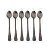 Coffee Culture Set of 6 Stainless steel Parfait Spoon with Black satin Design