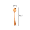 Measurements of Coffee Culture Stainless steel Parfait Spoon with Copper satin Design
