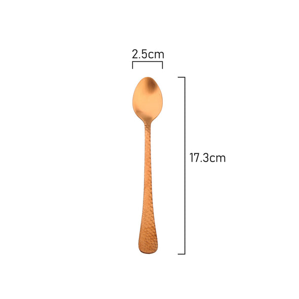 Measurements of Coffee Culture Stainless steel Parfait Spoon with Copper satin Design