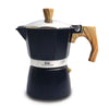 Coffee Culture Black stove top coffee maker 6 espresso cup