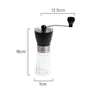Measurements of Coffee Culture transparent Hand Manual Burr Grinder
