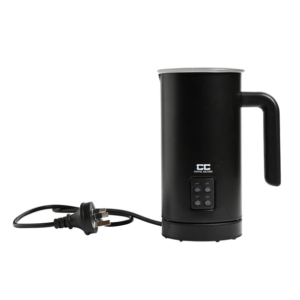 coffee culture black electric milk frother 300ml