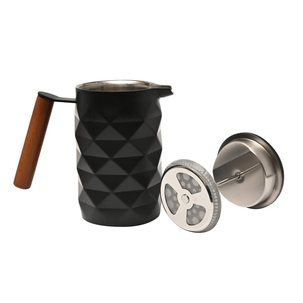 Coffee Culture Black Diamond Double Wall coffee french press plunger 600ml