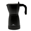 coffee culture black electric moka pot coffee maker 3 or 6 cup