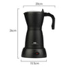 coffee culture black electric moka pot coffee maker 3 or 6 cup measurement