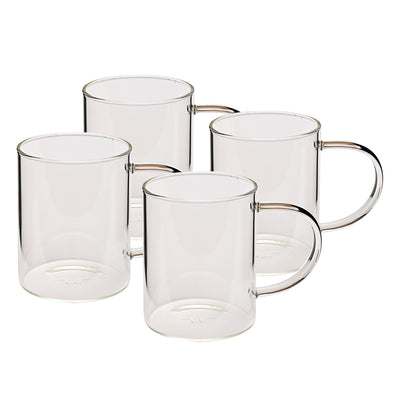 Coffee Culture Ivy set of 4 borosilicate glass mug 420ml