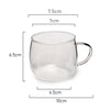 Measurement of Coffee Culture Aria borosilicate glass mug 250ml