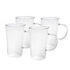 Coffee Culture Luca set of 4 borosilicate glass mug 330ml