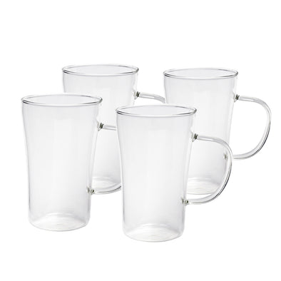 Coffee Culture Luca set of 4 borosilicate glass mug 330ml