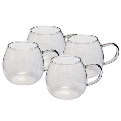 Coffee Culture Nova set of 4 borosilicate glass mug 380ml