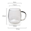 Measurements Coffee Culture Mila borosilicate glass mug 320ml