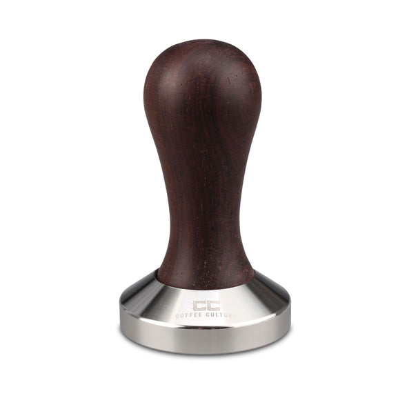 Coffee Culture 58mm stainless Steel coffee Tamper with Ebony wood Handle