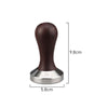 Measurement of Coffee Culture 58mm stainless Steel coffee Tamper with Ebony wood Handle