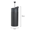 Measurements for Coffee Culture Black Double wall Travel French press Plunger with sipper 350ml