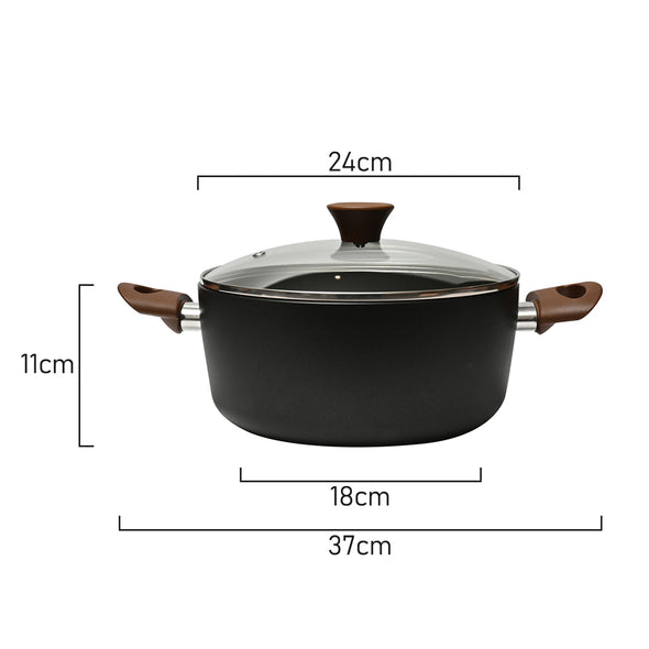 Measurements of Classica Eco Forged 24cm Casserole with lid