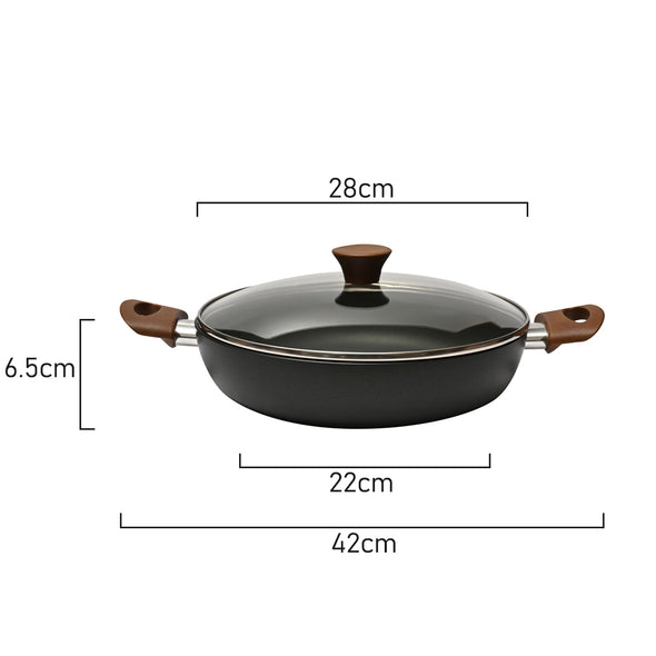 Measurements of Measurements of Classica Eco Forged 28cm Chef's Pan with lid
