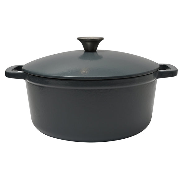 Classica Warm Blue Cast Iron Dutch Oven Suitable for all cook tops including induction