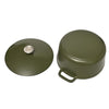Classica Olive Green Cast Iron Dutch Oven Suitable for all cook tops including induction