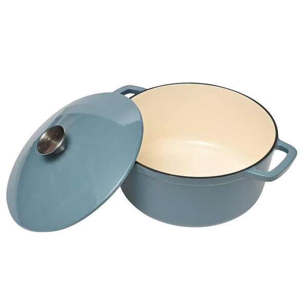 Classica Sky Blue Cast Iron Dutch Oven Enamel Coating  Suitable for all cook tops including induction