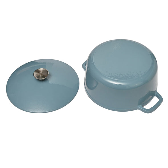 Classica Sky Blue Cast Iron Dutch Oven Enamel Coating  Suitable for all cook tops including induction
