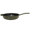 Classica Olive Green Cast Iron frypan Skillet with handle Suitable for all cook tops including induction