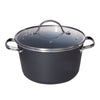 Maximus Black Small Casserole with Lid suitable for all cooktops including induction