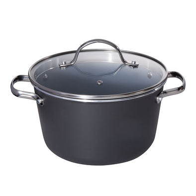 Maximus Black Small Casserole with Lid suitable for all cooktops including induction