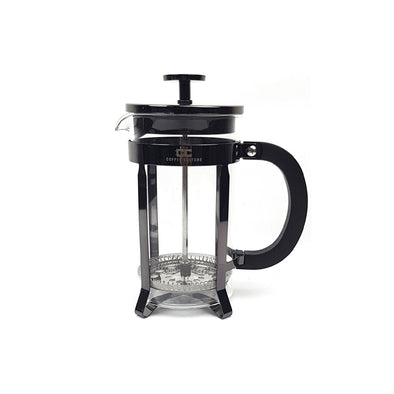 Coffee Culture Borosilicate Glass French press Plunger with black heavy duty stainless steel frame 3 cup 350ml