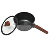 Classica Diamond Stone Black Forged Elegance 20cm Saucepan with lid suitable for all stove tops including induction