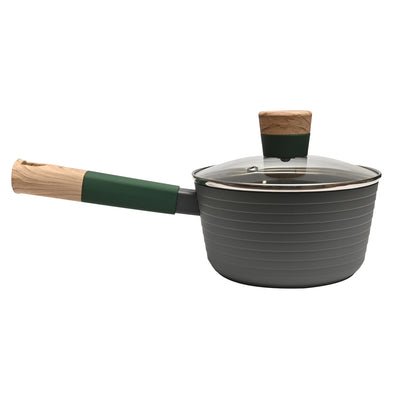 Classica Diamond Stone Natura Diecast 16cm Saucepan with lid suitable for all stove tops including induction