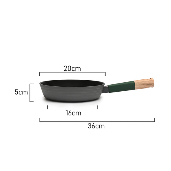 Measurements of Classica Diamond Stone Natura Diecast 20cm Frypan suitable for all stove tops including induction