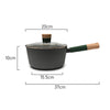 Measurements of Classica Diamond Stone Natura Diecast 20cm Saucepan with lid suitable for all stove tops including induction